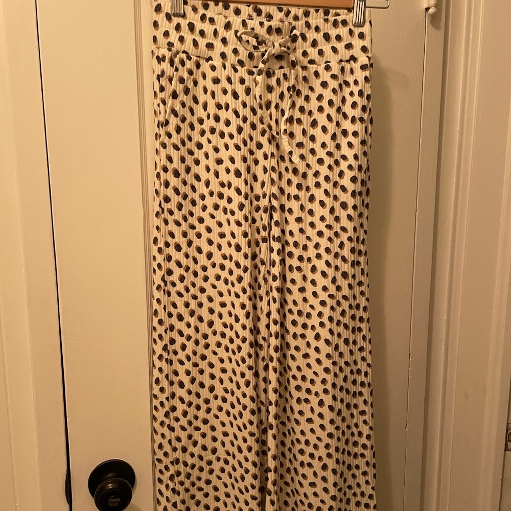 Beach Riot Leopard pajama pants Sz small